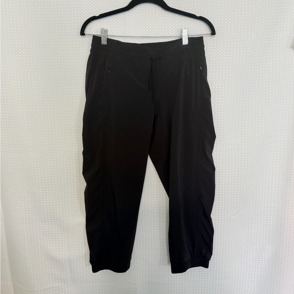 Athleta La Viva Pant Featherweight Stretch Ruched Black Mid Rise Size 4 - Picture 6 of 6